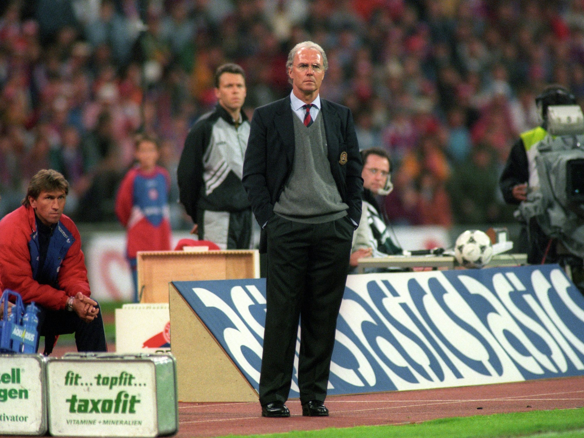 Franz Beckenbauer an der Seitenlinie