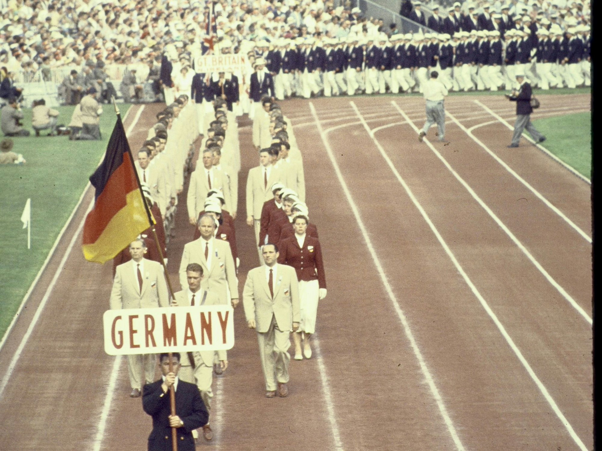 Einmarsch der deutschen Athleten