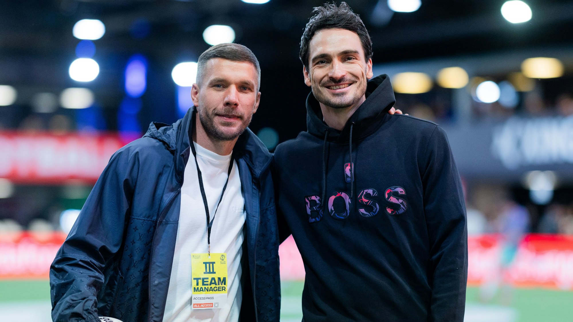 Mitbegründer der „Baller League“: Lukas Podolski (l.) und Mats Hummels