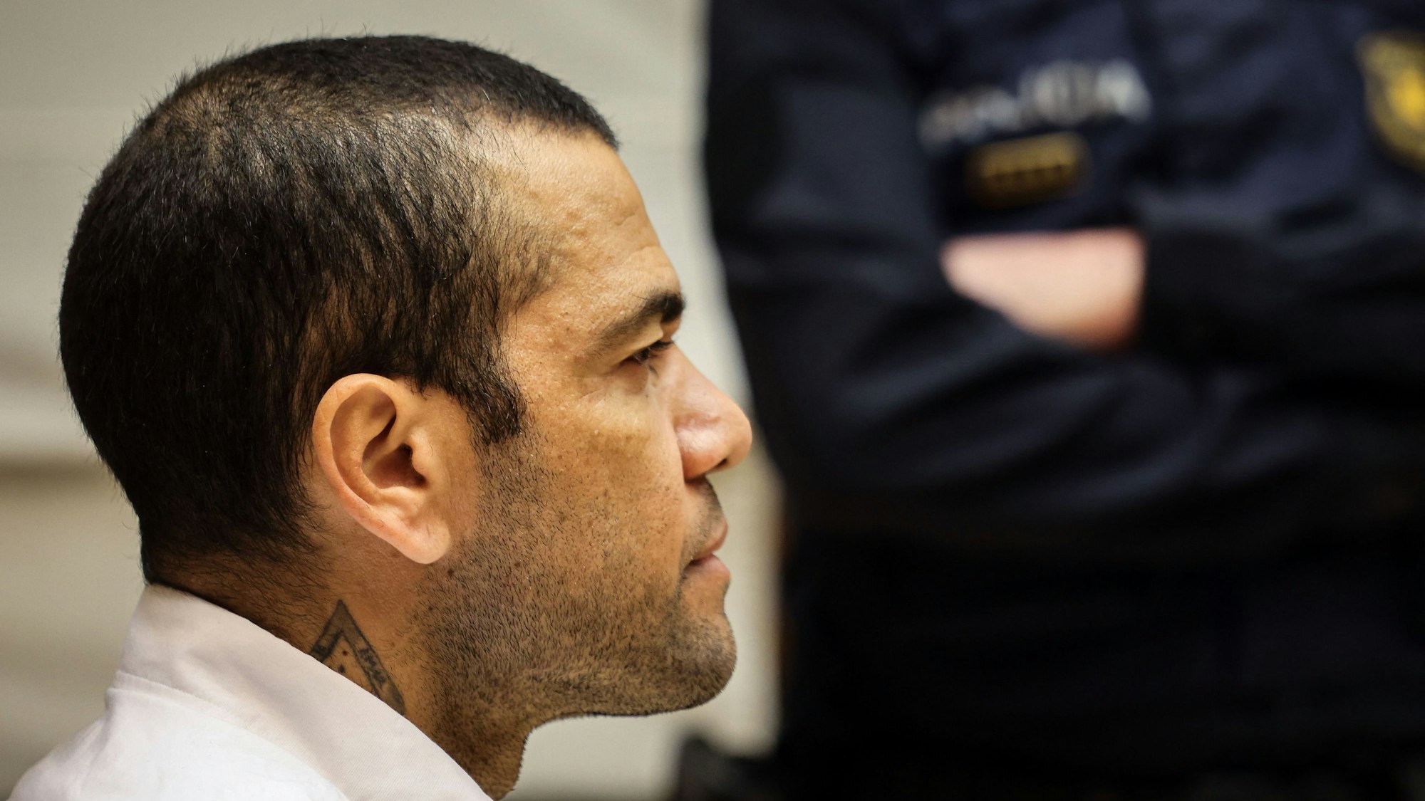 Dani Alves am 5. Februar 2024 beim Vergewaltigungs-Prozess in Barcelona.
