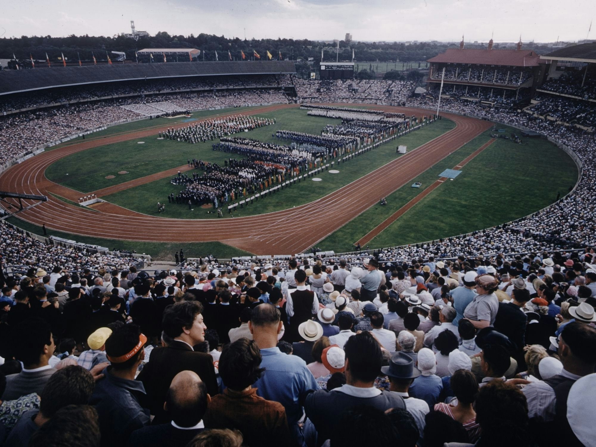 Zuschauer bei den Spielen 1956 in Melbourne