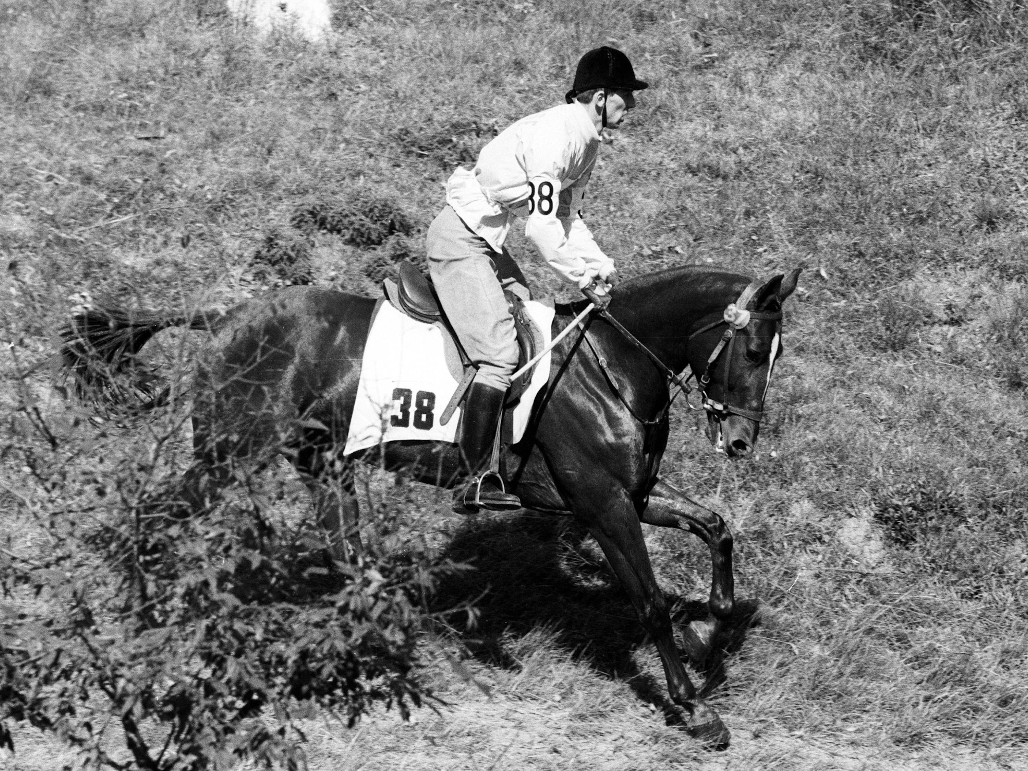 Hans Gunnar Liljenwall reitet auf seinem Pferd.