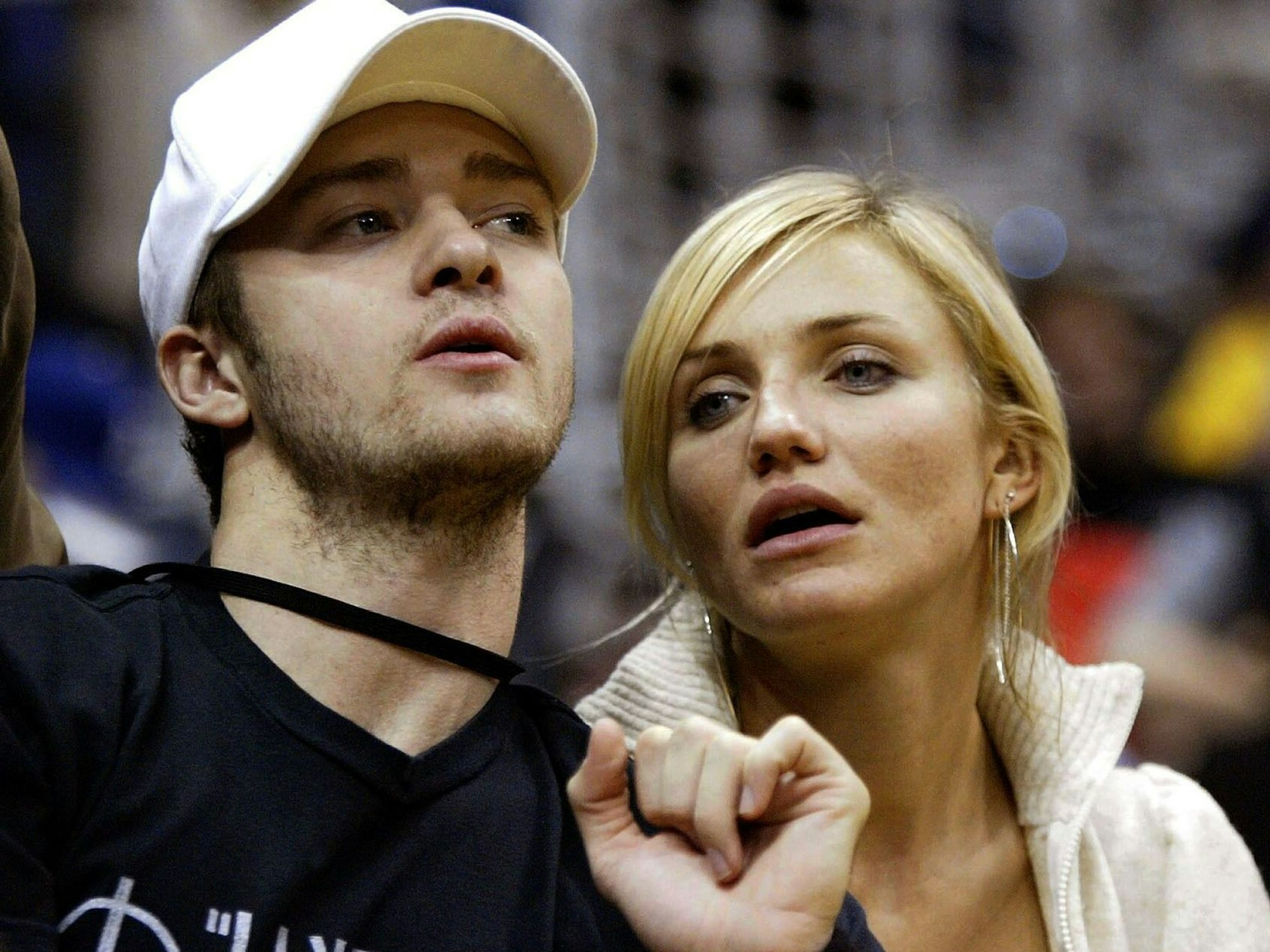 Die US-Schauspielerin Cameron Diaz und ihr Freund, der Popsänger Justin Timberlake 2003)