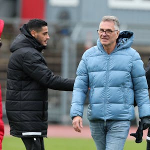 SC Fortuna Köln vs. SC Paderborn II, 4.Liga,     
Mitte: Hanns-Jörg Westendorf (Fortuna), 04.02.2024, Bild: Herbert Bucco

