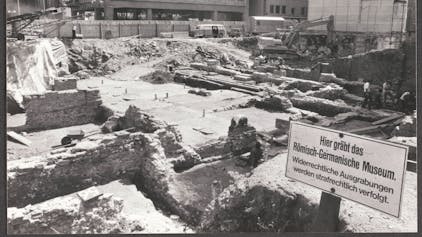 Ausgrabungen des Römisch-Germanischen Museums im Stadtzentrum.