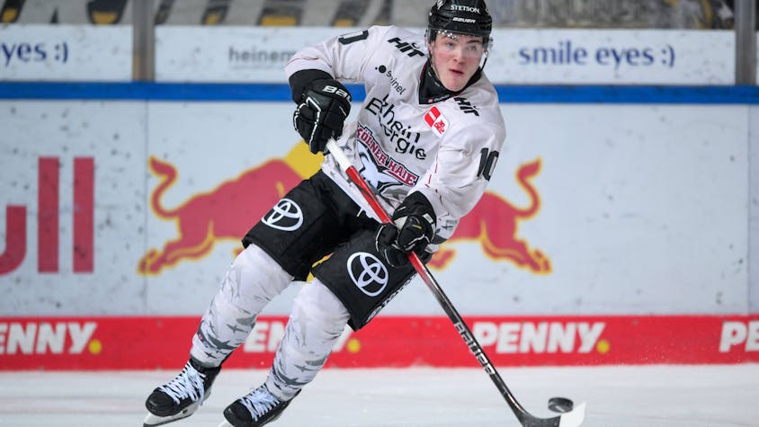 Justin Schütz ist mit seinen 26 Treffern zurzeit bester Torjäger der Deutschen Eishockey-Liga.