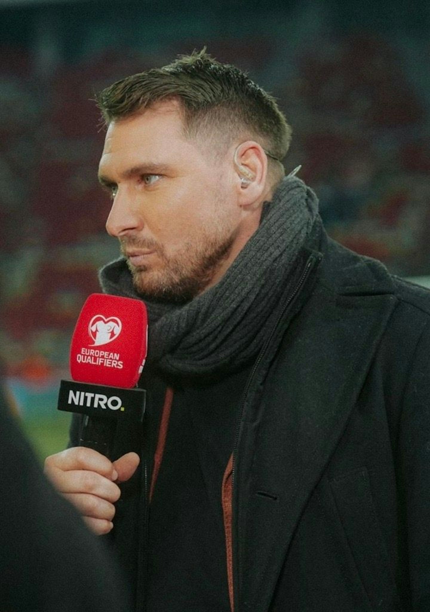 Patrick Helmes spricht als TV-Experte für Nitro/RTL.