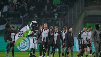 Borussia-Spieler bei einer Extrarunde.