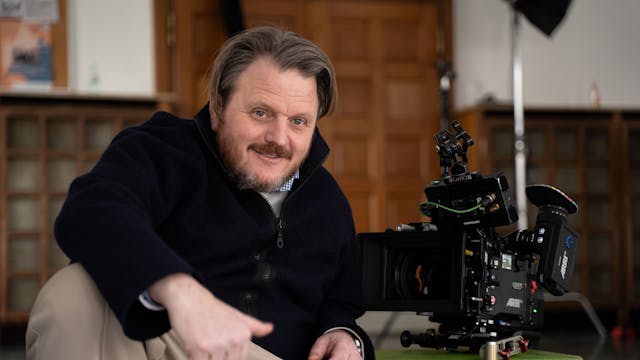 Der Kölner Filmproduzent und Regisseur Lutz Heineking bei Dreharbeiten zu „Andere Eltern“.