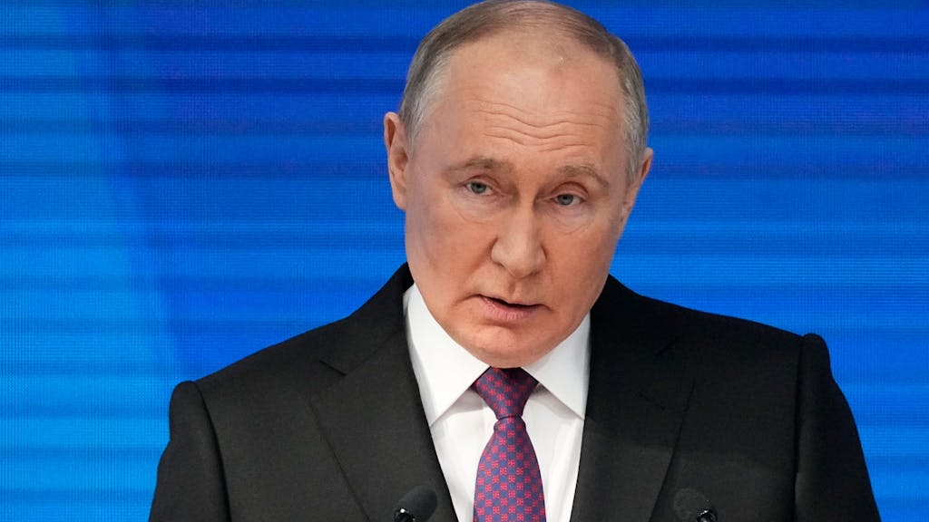 Wladimir Putin hält am Donnerstag (29. Februar) seine Rede zur Lage der Nation in Moskau.