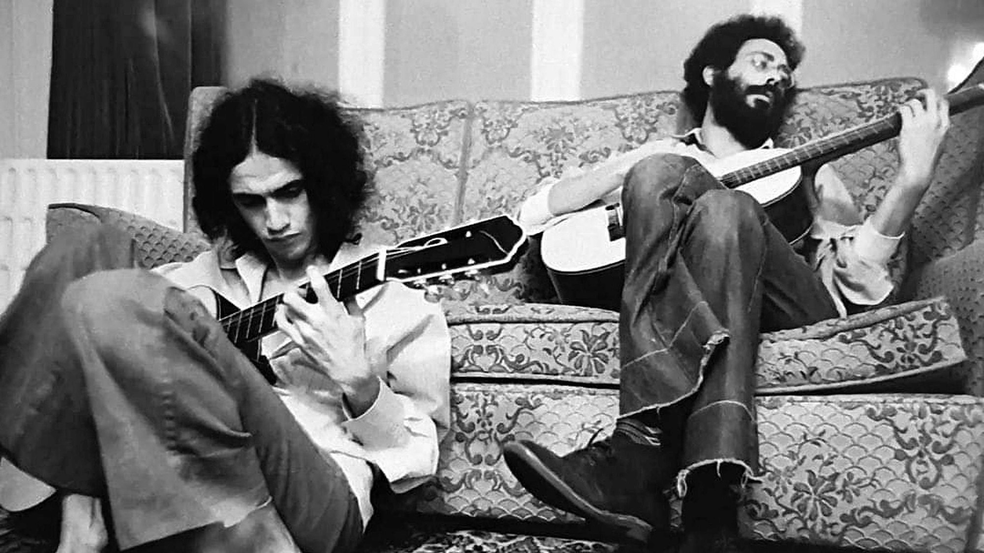 Caetano Veloso und Jards Mascalé in London, 1971
