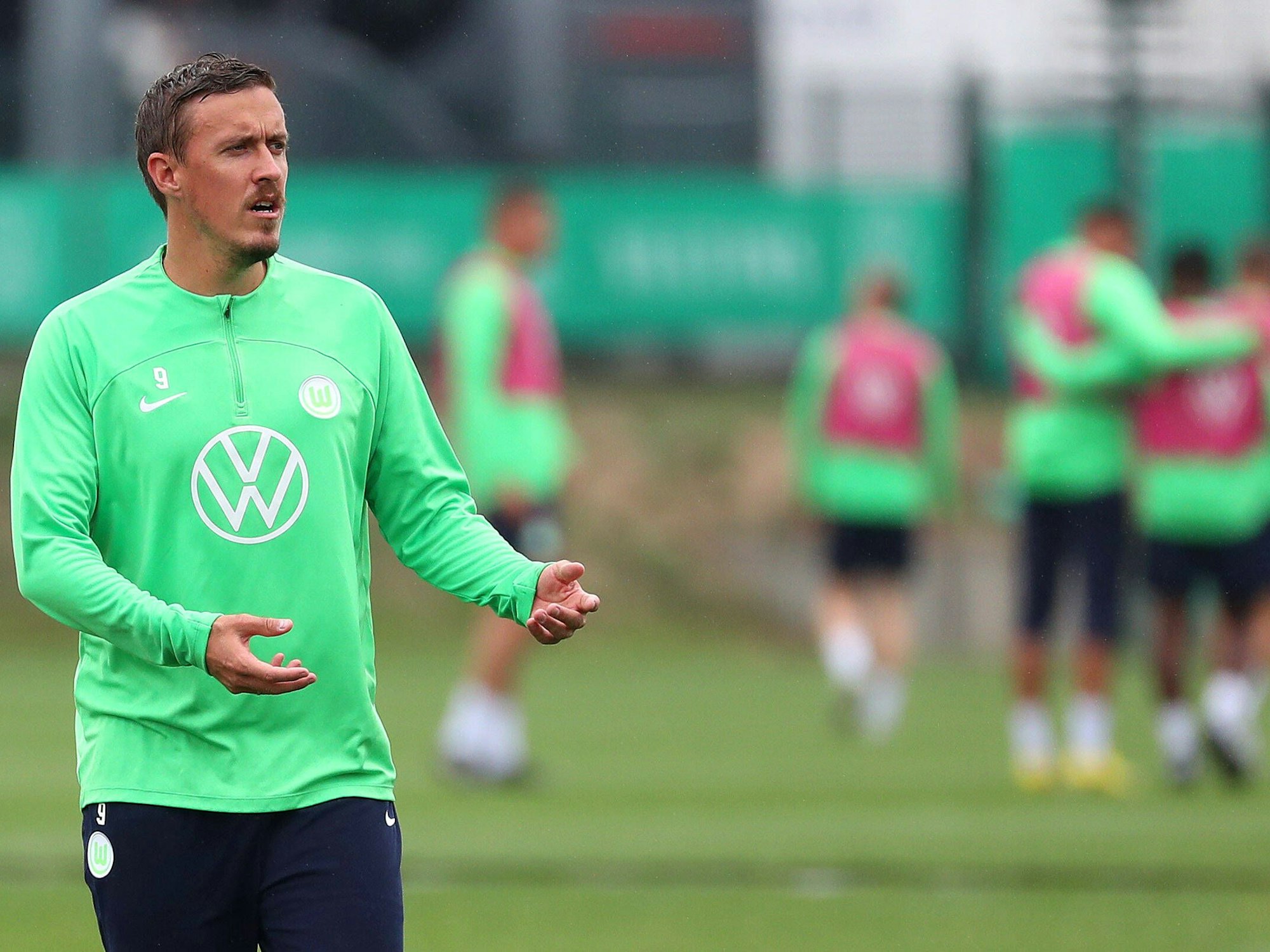 Max Kruse beim Training des VfL Wolfsburg.