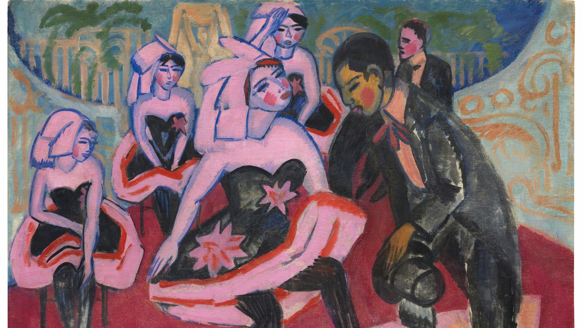 Das Bild von Ernst Ludwig Kirchner „Tanz im Varieté“ aus dem Jahr 1911, dessen Verbleib jahrzehntelang ungeklärt war, ist wieder aufgetaucht.