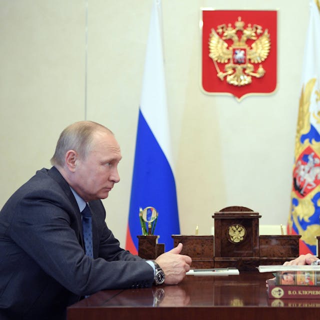 Wladimir Putin weiß, dass er auf die Unterstützung von Russlands bestem Schachspieler bauen kann. (Archivbild)