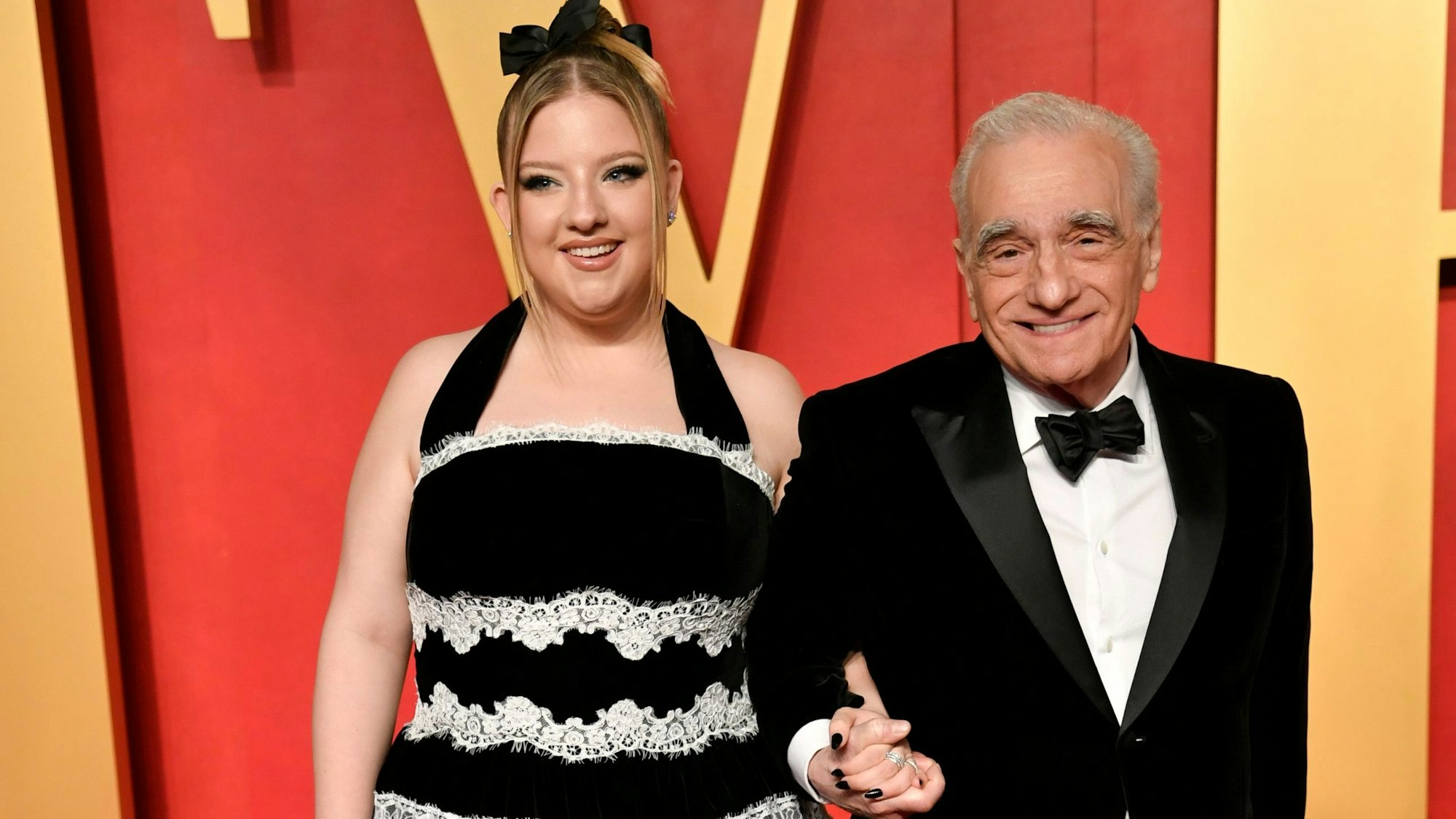 Martin Scorsese und seine Tochter Francesca Scorsese kommen zur Vanity Fair Oscar Party.