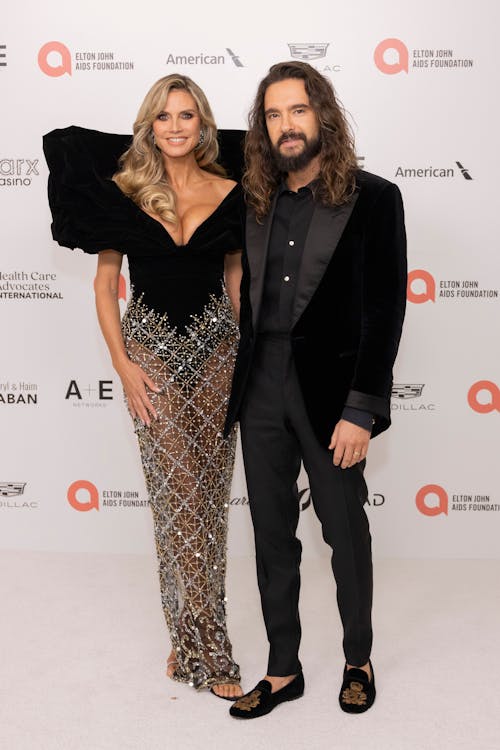 Heidi Klum und Tom Kaulitz kommen zur 32. Elton John AIDS Foundation Academy-Awards Viewing Party. Diese findet traditionell in der Nacht der Oscar-Verleihung statt.