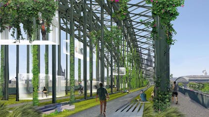 Eine grüne Highline für Köln: Die Hohenzollernbrücke ohne Züge.