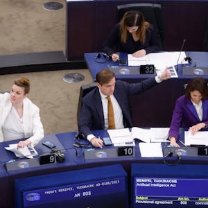 Straßburg: Die Gesetzgeber der Europäischen Union stimmen über ein Gesetz zur künstlichen Intelligenz ab.
