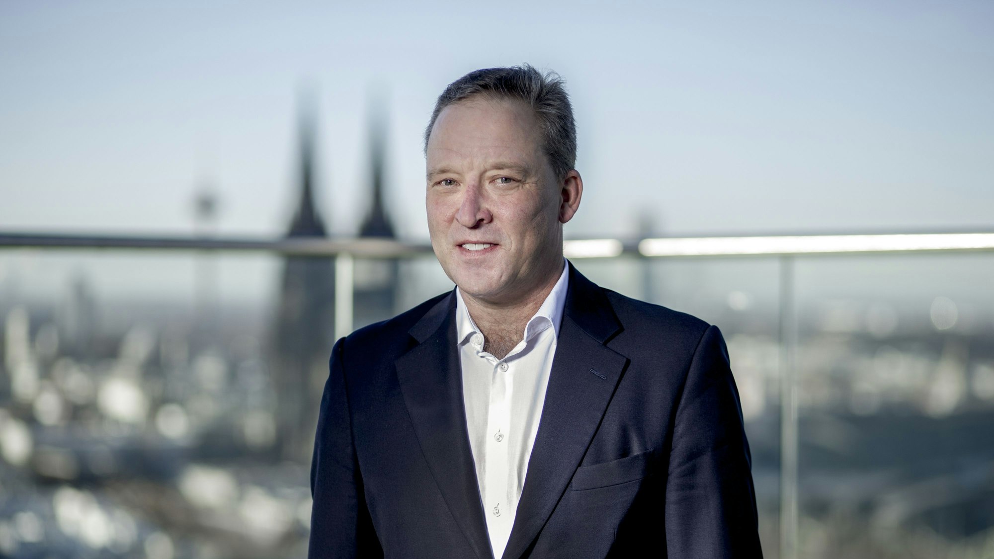 Matthias Zachert, Vorstandsvorsitzender der Lanxess AG, im Interview im Lanxess-Tower in Köln Deutz.