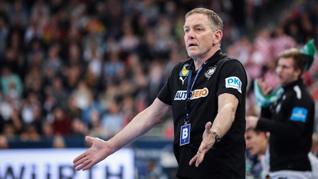 Deutschlands Handball-Bundestrainer Alfred Gislason verlor mit seiner Mannschaft am Samstag (16. März 2024) gegen Kroatien.
