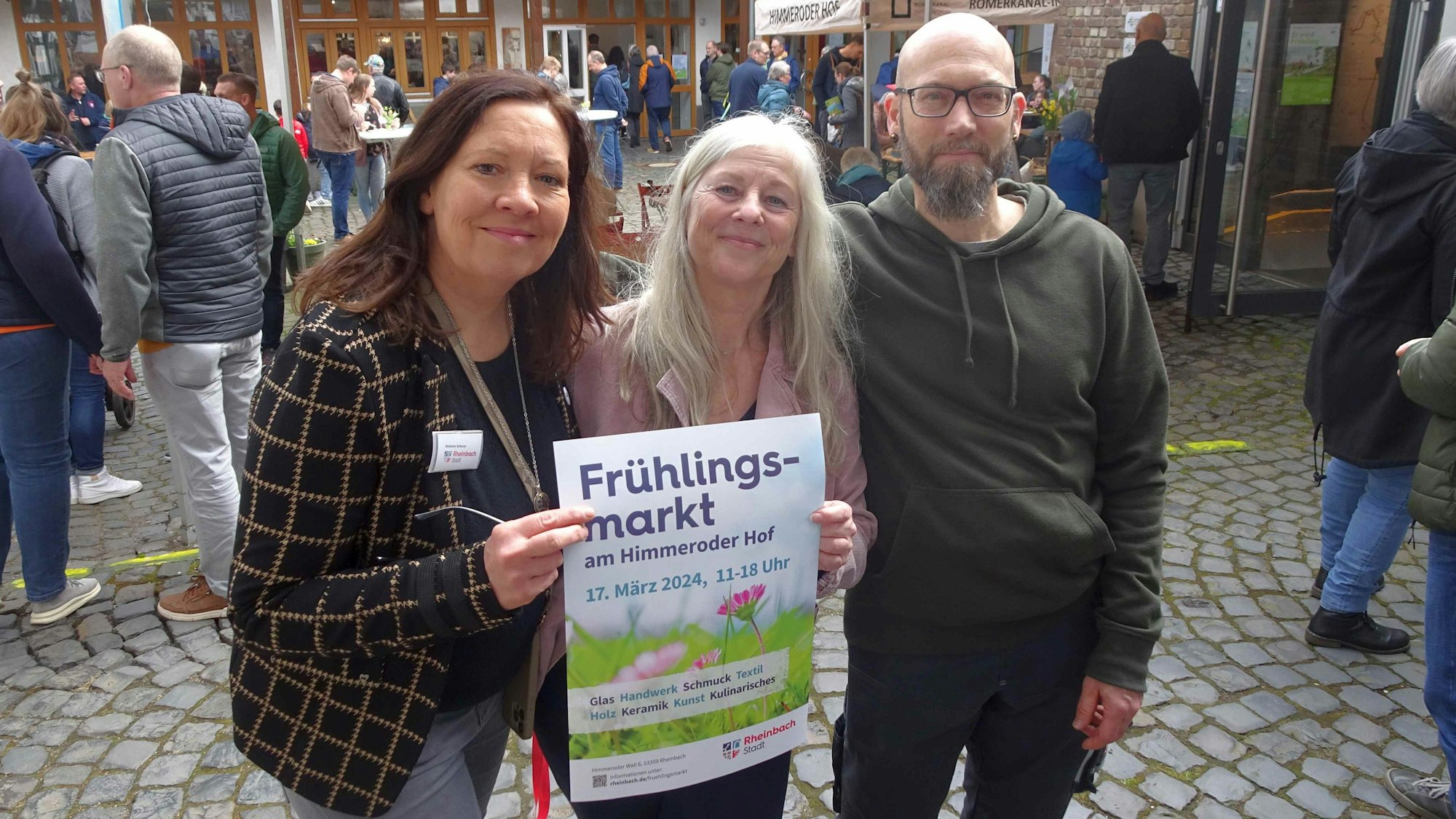 Das hochgelobte Orga-Team des Rheinbacher Frühlingsmarktes(von links): Stefanie Scherer, Bettina Rossi und Michael Schlösser.