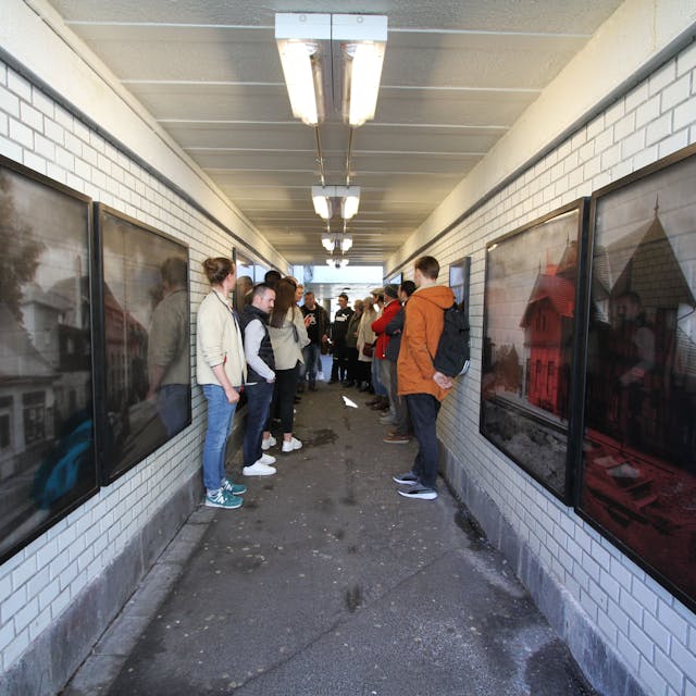 Kunst in der Bahnunterführung Mahrstraße von Katja Zander und Karl-Heinz Löbach    