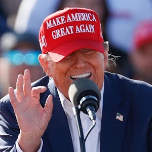 Ex-US-Präsident Donald Trump bei einem Wahlkampfauftritt am 16. März im US-Bundesstaat Ohio.