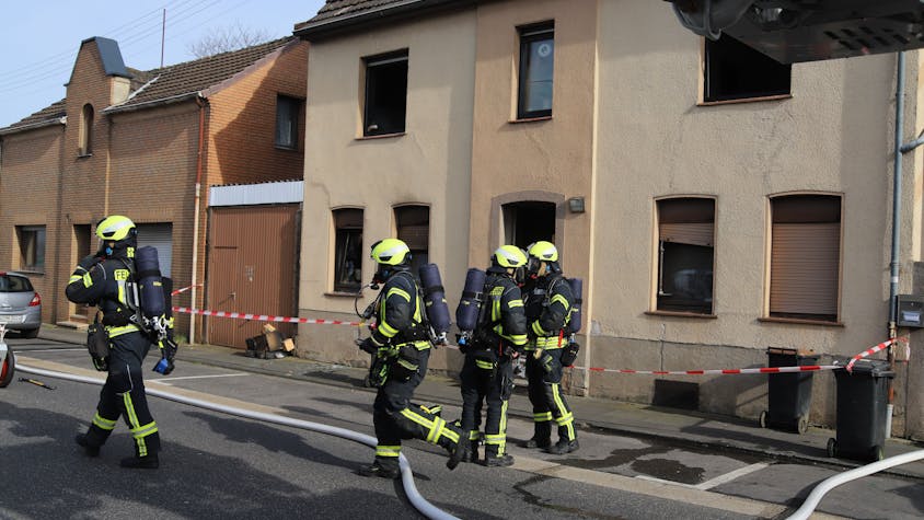 In einem Haus an der Hauptstraße in Troisdorf-Spich hat eine Küche gebrannt, verletzt wurde niemand.