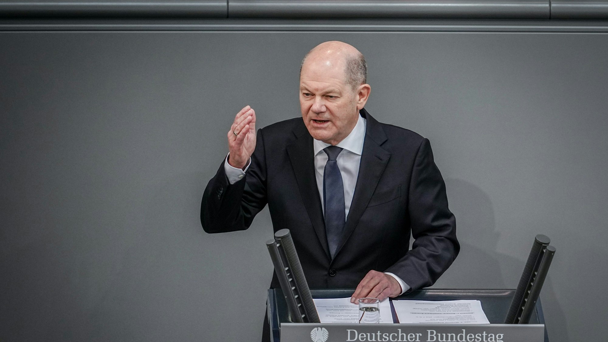 Bundeskanzler Olaf Scholz (SPD), gibt am Mittwoch (20. März) im Bundestag eine Regierungserklärung zum Europäischen Rat ab.
