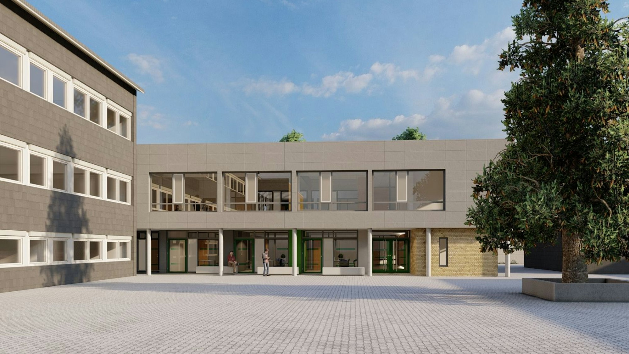 So könnte der Neubau am Gymnasium Lindlar aussehen.