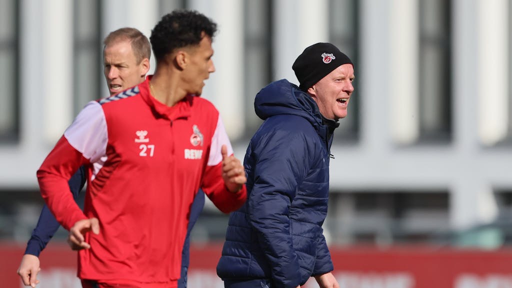 1. FC Köln, Training: Timo Schultz und Davie Selke