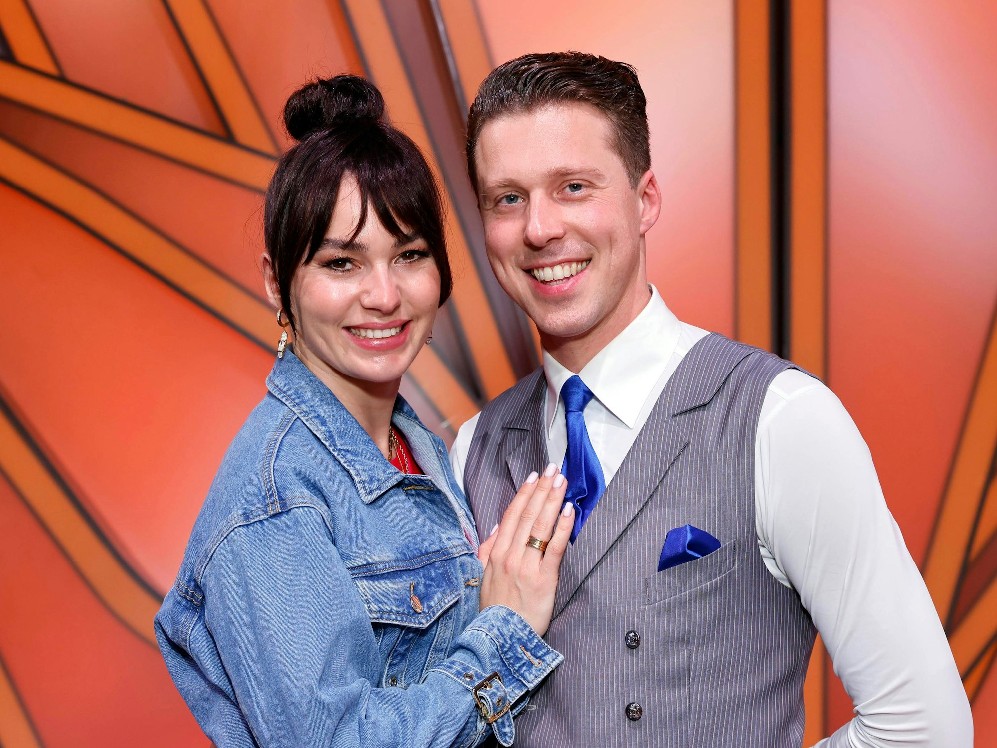 Profitänzerin Renata Lusin mit ihrem Ehemann und Profitänzer Valentin Lusin bei der 16. Staffel der RTL-Tanzshow Let s Dance im MMC Coloneum.