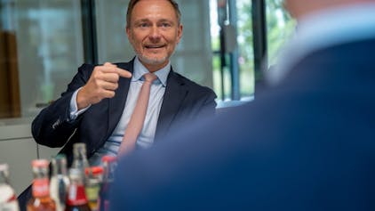 30.10.2023, Köln: Finanzminister Christian Lindner im Interview. Foto: Uwe Weiser
