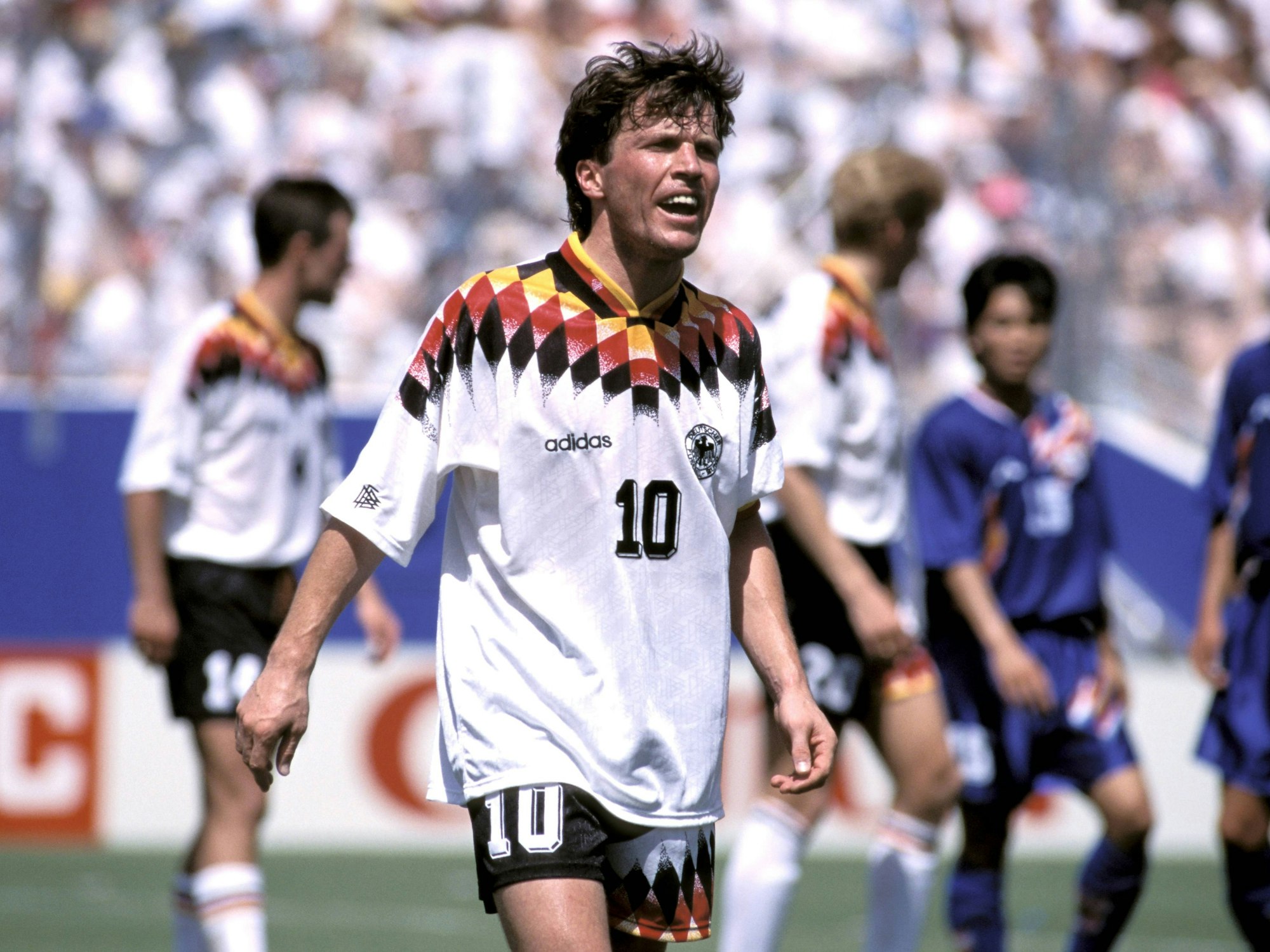 Lothar Matthäus während des WM-Gruppenspiels 1994 gegen Südkorea.