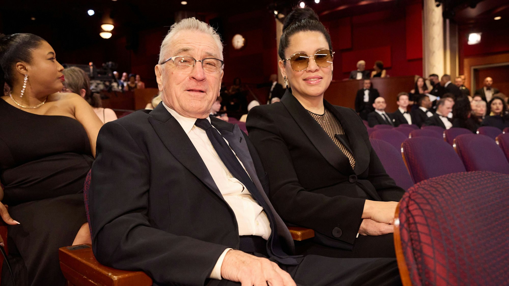 Robert De Niro mit seiner Freundin Tiffany Chen bei den Oscars 2024 im März.