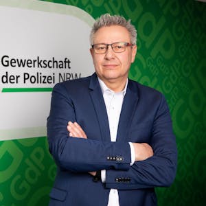 Michael Mertens ist Vorsitzender der Gewerkschaft der Polizei in NRW