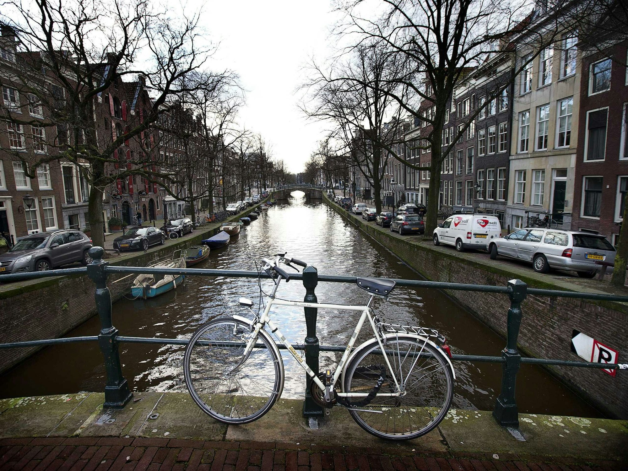 Das Foto aus dem Jahr 2013 zeigt die Keizersgracht in Amsterdam.