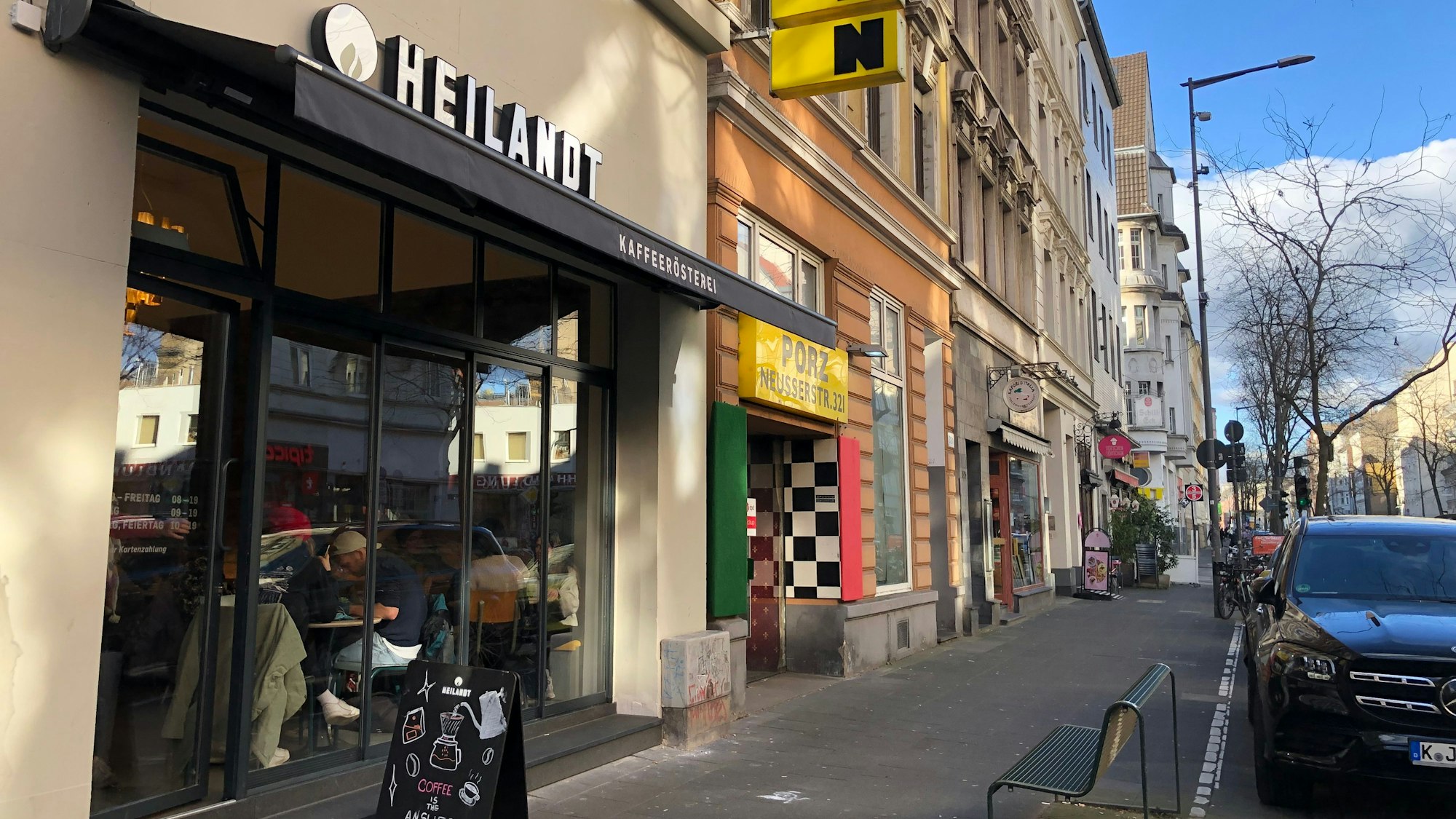 Neues Café der Heilandt Rösterei auf der Neusser Straße in Nippes.
