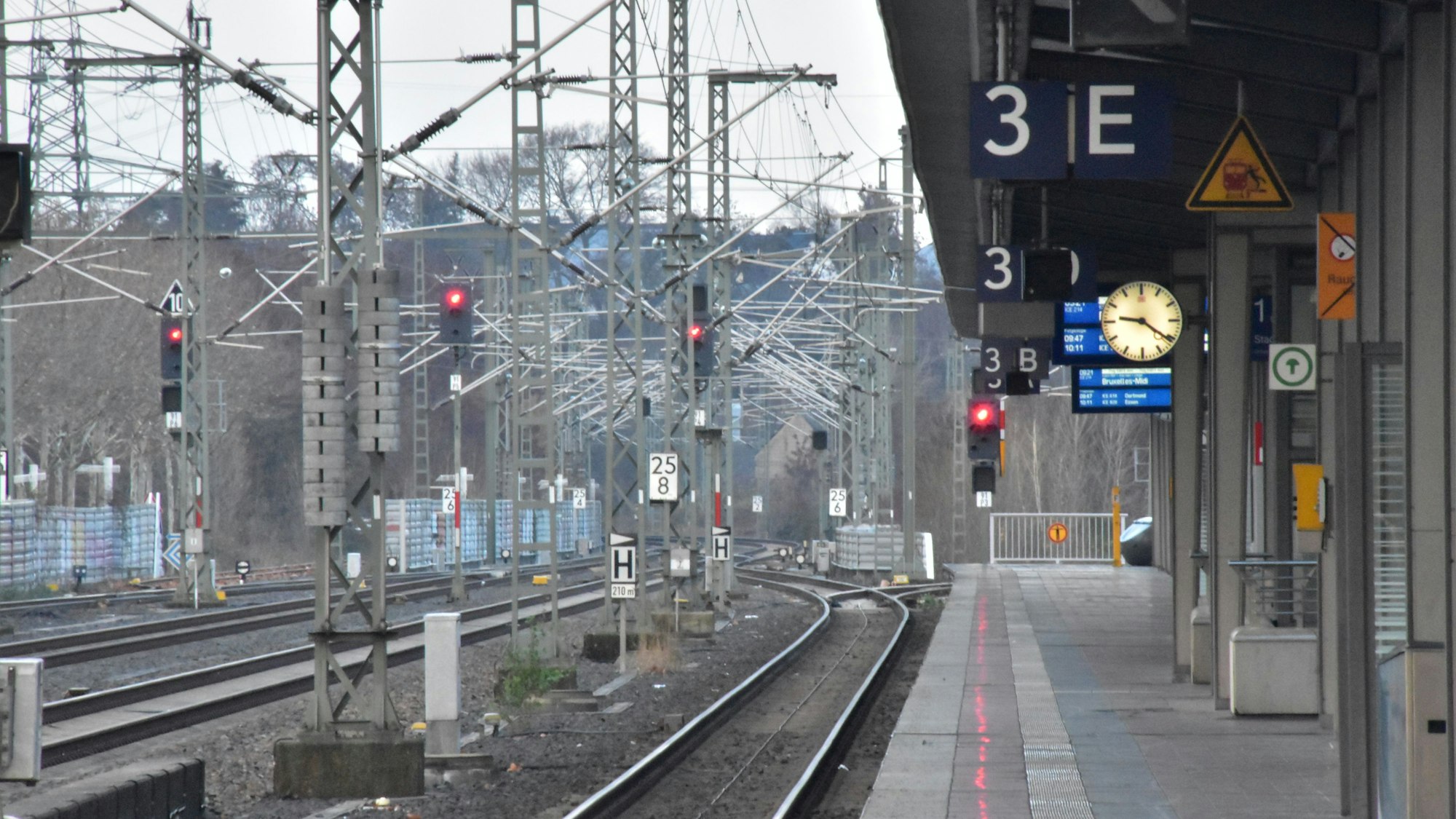 Der Bahnhof Siegburg.