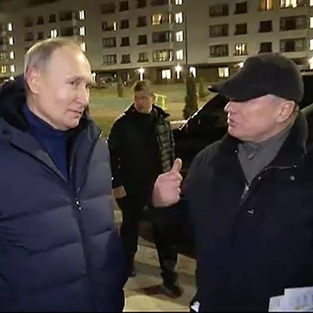 Wladimir Putin bei einem Besuch in der von Russland besetzten ukrainischen Stadt Mariupol. (Archivbild)