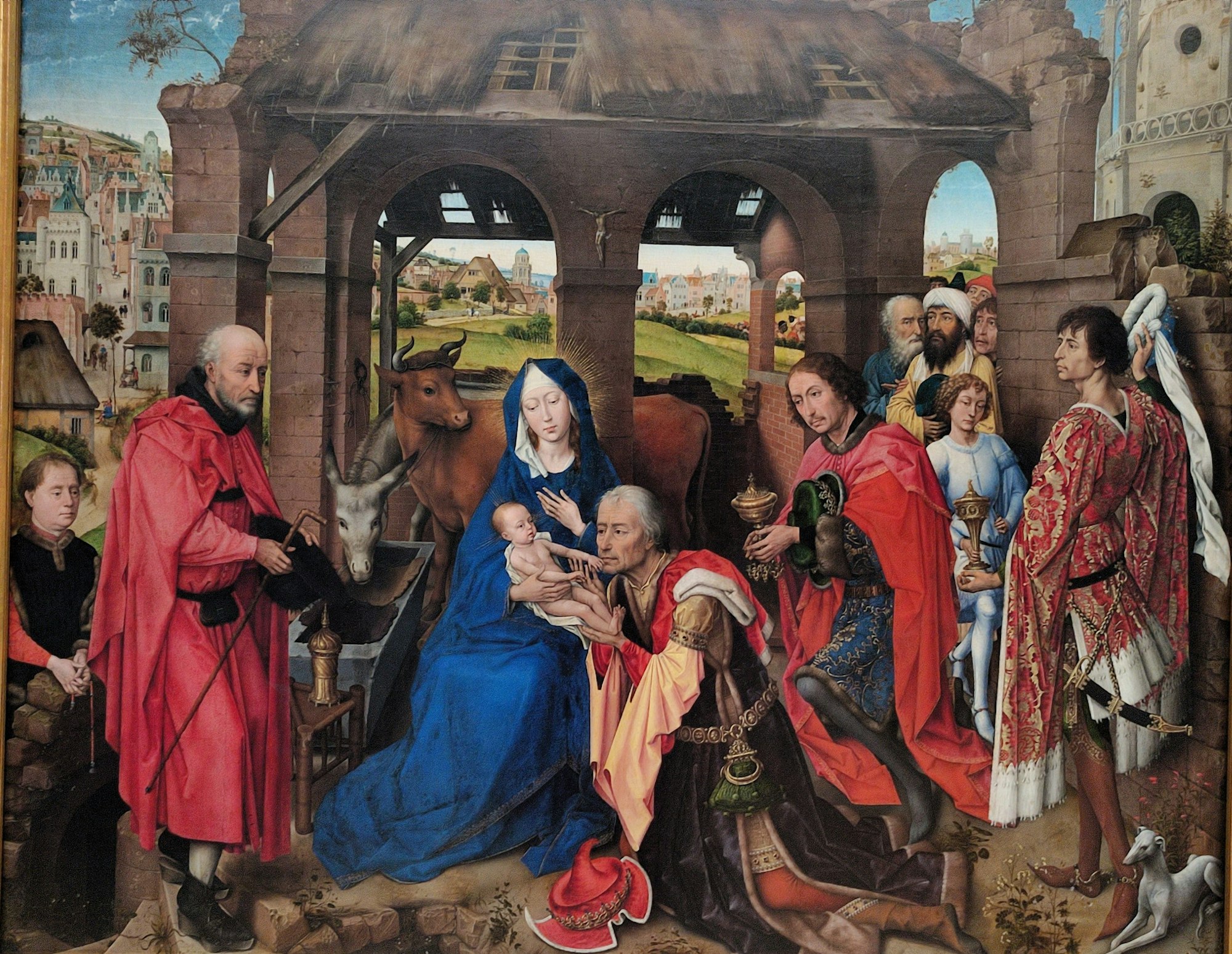 Das Gemälde von Rogier von der Weyden zeigt links im Bild vermutlich den Kölner Bürgermeister Hirz.