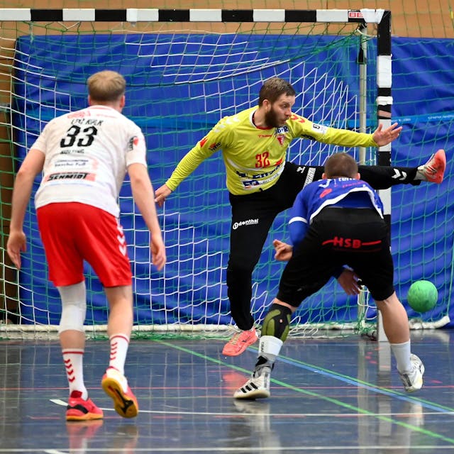 06.04.2024, Handball-Longericher SC-Hanau

TW: Valentin Inzenhofer (Longerich)

Foto: Uli Herhaus