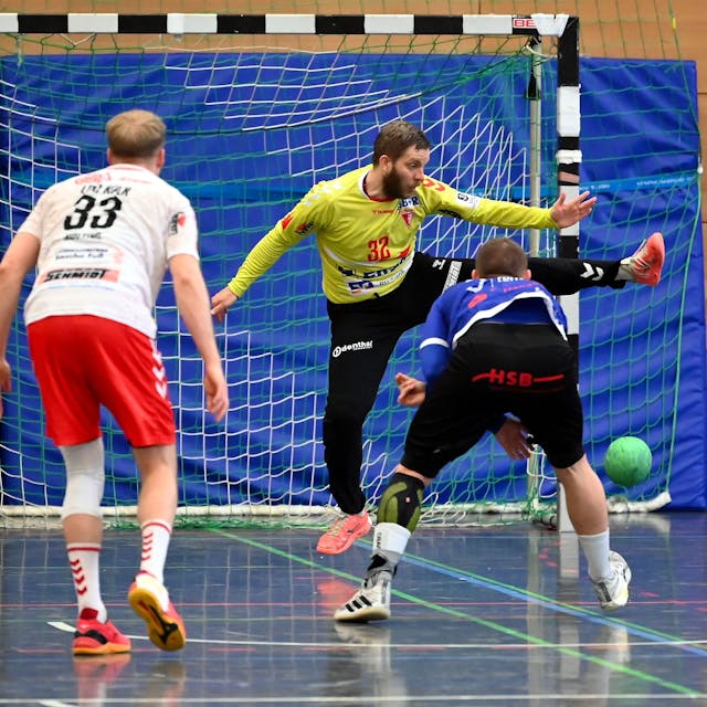 06.04.2024, Handball-Longericher SC-Hanau

TW: Valentin Inzenhofer (Longerich)

Foto: Uli Herhaus