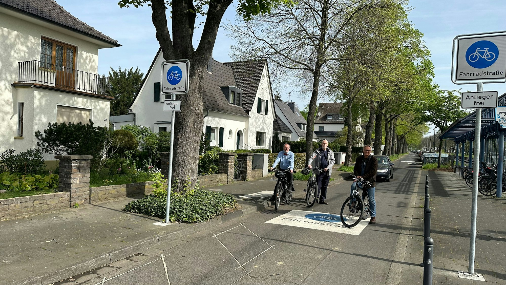 Die Gottfried-Keller-Straße in Sankt Augustin ist nun eine offizielle Fahrradstraße.