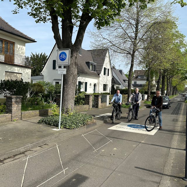 Die Gottfried-Keller-Straße in Sankt Augustin ist nun eine offizielle Fahrradstraße.