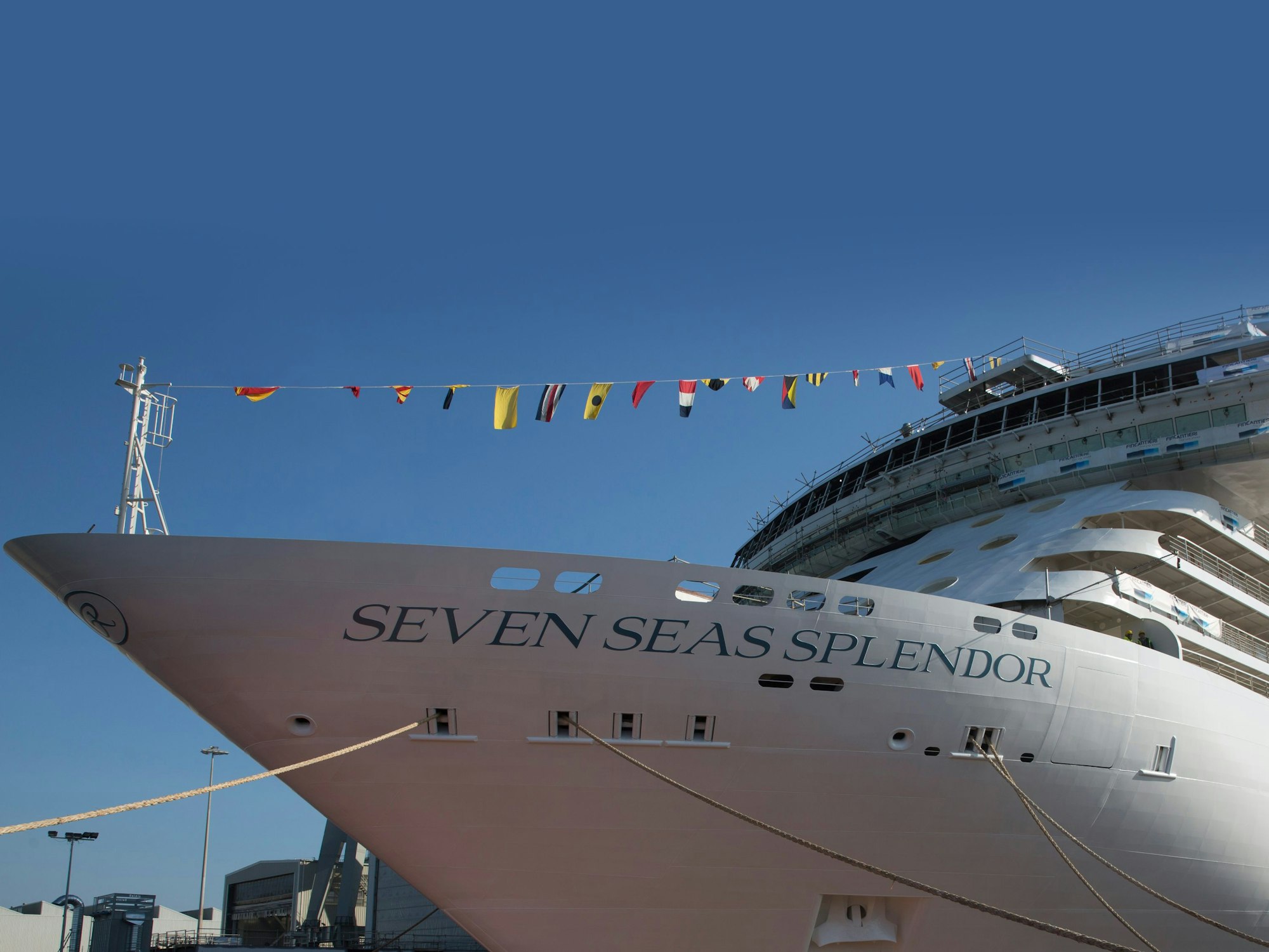 Das Kreuzfahrtschiff „SevenSeas Splendor“, hier im September 2019.
