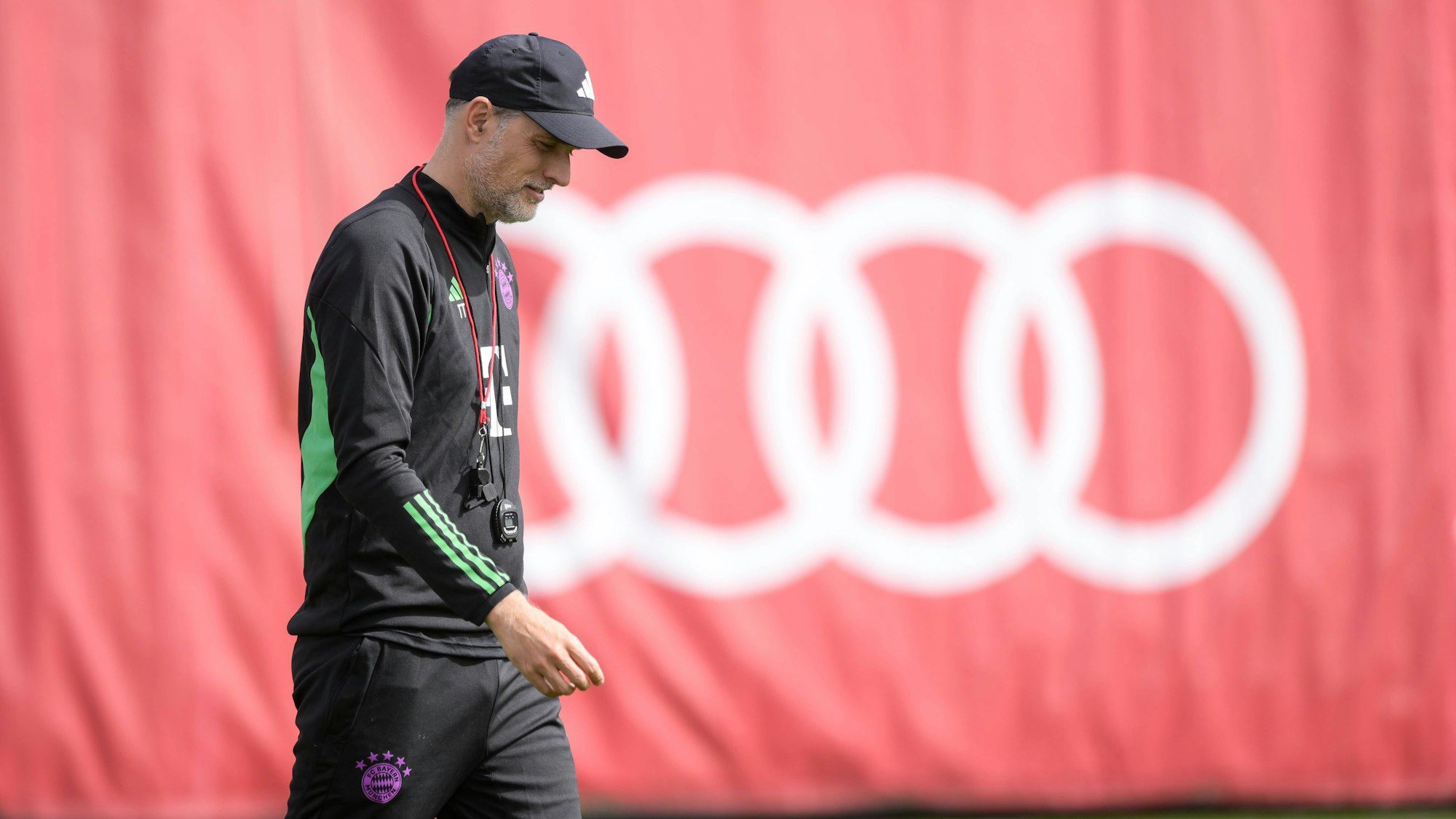 Bayern-Coach Thomas Tuchel beim Training