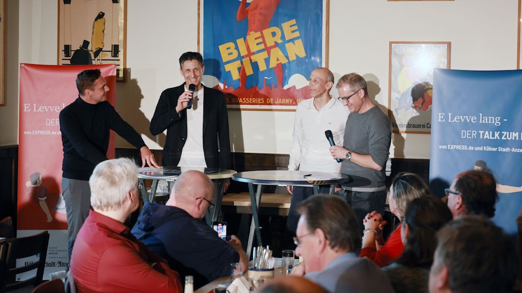 „E Leeve lang, Talk zum FC“ mit Christian Keller und Matthias Scherz.