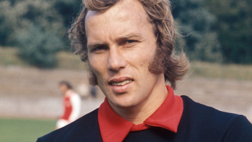 Gerhard Welz, Torhüter des 1. FC Köln, posiert vor der Saison 1973/74 für die Fotografen.