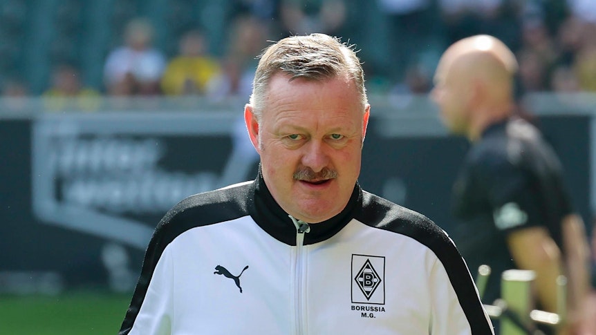 Sport-Chef von Borussia Mönchengladbach mit lüsternem Blick.